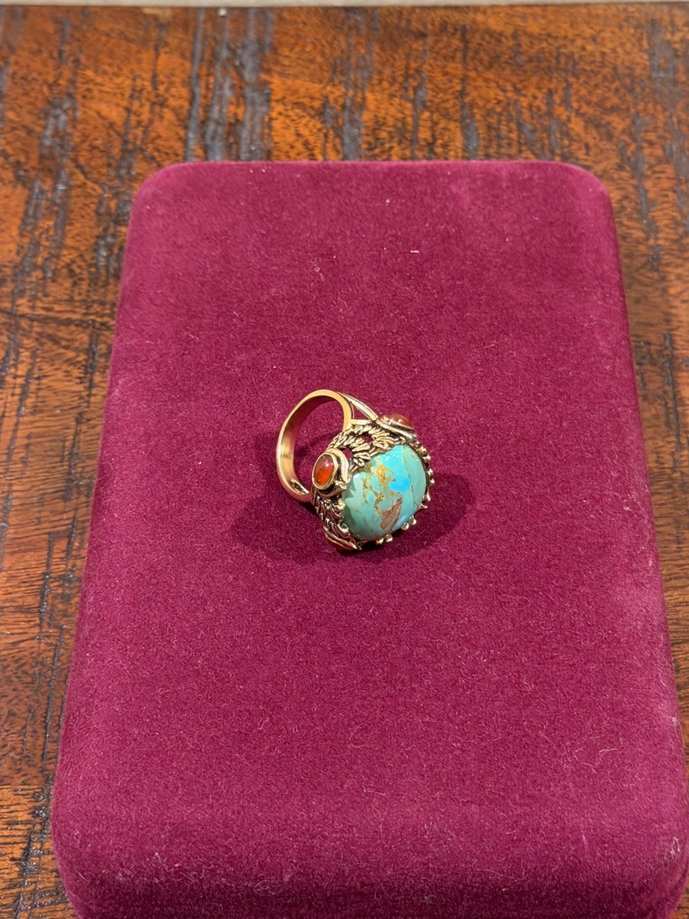 Barse Genuine Turquoise Statement Ring